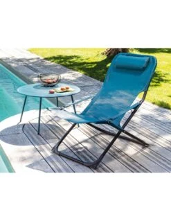 Relax De Jardin Pliant Easy - Graphite / Bleu 7 Relax De Jardin Pliant Easy - Graphite / Bleu -Petit Coin Vert Magasin relax de jardin pliant easy toile au choix 9