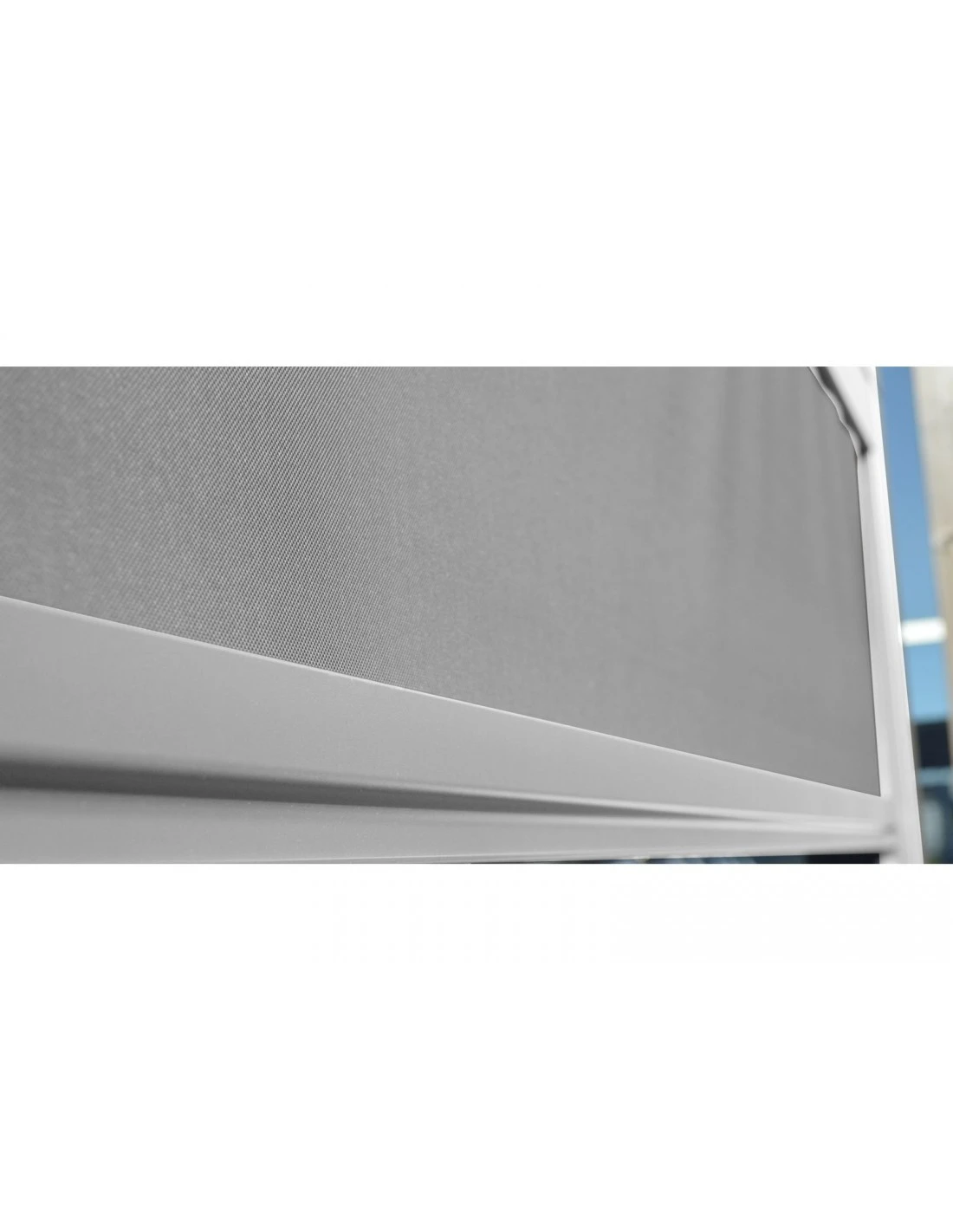 Rideau Store Pour Tonnelle Autoportée 3m Zéphir Eris Bioclim - Blanc / Perle 4 Rideau Store Pour Tonnelle Autoportée 3m Zéphir Eris Bioclim - Blanc / Perle – Image 2