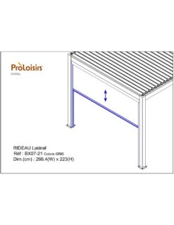 Rideau Store Pour Tonnelle Autoportée 3m Zéphir Eris Bioclim - Blanc / Perle 9 Rideau Store Pour Tonnelle Autoportée 3m Zéphir Eris Bioclim - Blanc / Perle -Petit Coin Vert Magasin rideau store pour tonnelle autoportee 3m zephir eris bioclim 8