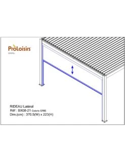 Rideau Store Pour Tonnelle Autoportée 4 Mètres Zéphir, Eris Ou Star - Grey / Gris 13 Rideau Store Pour Tonnelle Autoportée 4 Mètres Zéphir, Eris Ou Star - Grey / Gris -Petit Coin Vert Magasin rideau store pour tonnelle autoportee 4m zephir eris 4