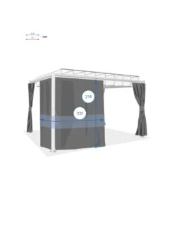 Rideaux De Tonnelle Belize - Polyester Ardoise 8 Rideaux De Tonnelle Belize - Polyester Ardoise -Petit Coin Vert Magasin rideaux de tonnelle belize polyester ardoise 2