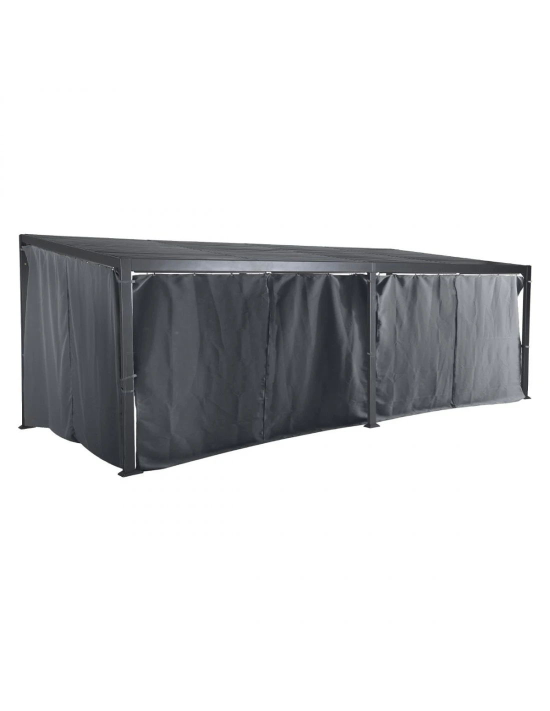 Rideaux Pour Tonnelle Avila Ardoise 7.2 X 3 M 3 Rideaux Pour Tonnelle Avila Ardoise 7.2 X 3 M