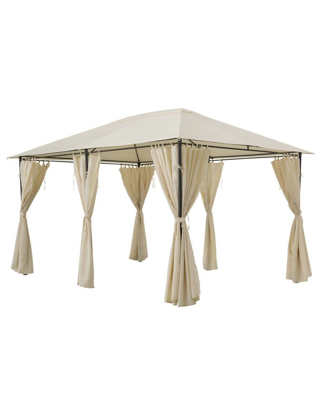 Rideaux Pour Tonnelle Santorini Et Thiria 3 X 4 M - Ecru 3 Rideaux Pour Tonnelle Santorini Et Thiria 3 X 4 M - Ecru