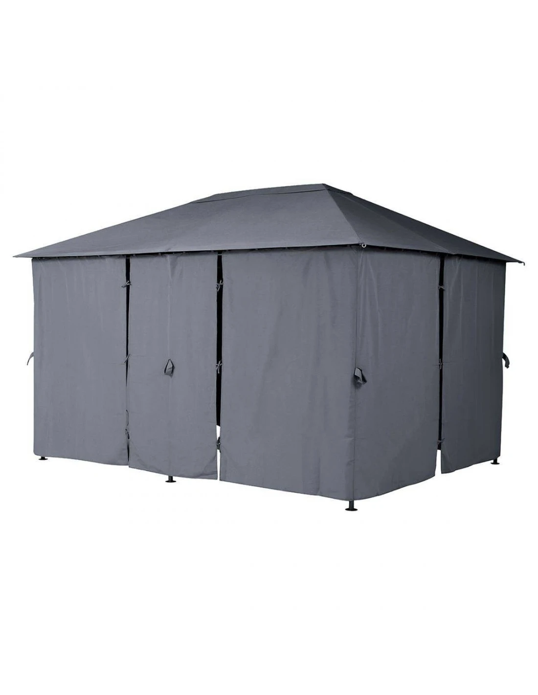 Rideaux Pour Tonnelle Santorini Et Thiria 3x4 M - Ardoise 5 Rideaux Pour Tonnelle Santorini Et Thiria 3x4 M - Ardoise – Image 3