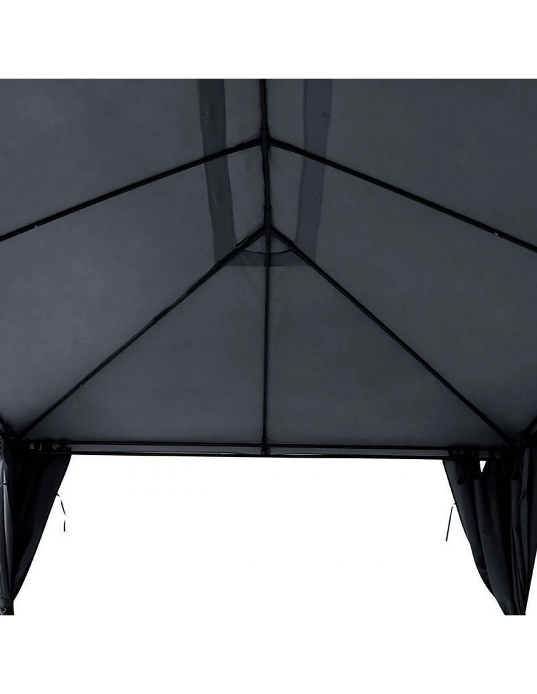 Rideaux Pour Tonnelle Santorini Et Thiria 3x4 M - Ardoise 6 Rideaux Pour Tonnelle Santorini Et Thiria 3x4 M - Ardoise – Image 4