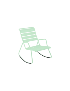 Rocking Chair Monceau En Métal - Vert Opaline