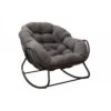 Royal II Rocking Chair Acier - Coussin Grey/gris -Petit Coin Vert Magasin royal ii rocking chair acier coussin greygris