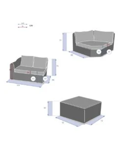Salon D'angle 5 Places Mooréa - Aluminium Et Résine - Terre D'ombre 10 Salon D'angle 5 Places Mooréa - Aluminium Et Résine - Terre D'ombre -Petit Coin Vert Magasin salon d angle 5 places moorea aluminium et resine hesperide 3