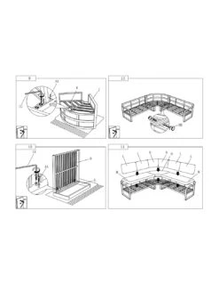 Salon D'angle De Jardin Mojito - Aluminium Graphite 12 Salon D'angle De Jardin Mojito - Aluminium Graphite -Petit Coin Vert Magasin salon d angle de jardin mojito aluminium graphite ou miel 4