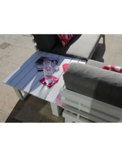 Salon D'angle Staten Avec Tablettes - Blanc -Petit Coin Vert Magasin salon d angle staten avec tablettes coloris au choix 14