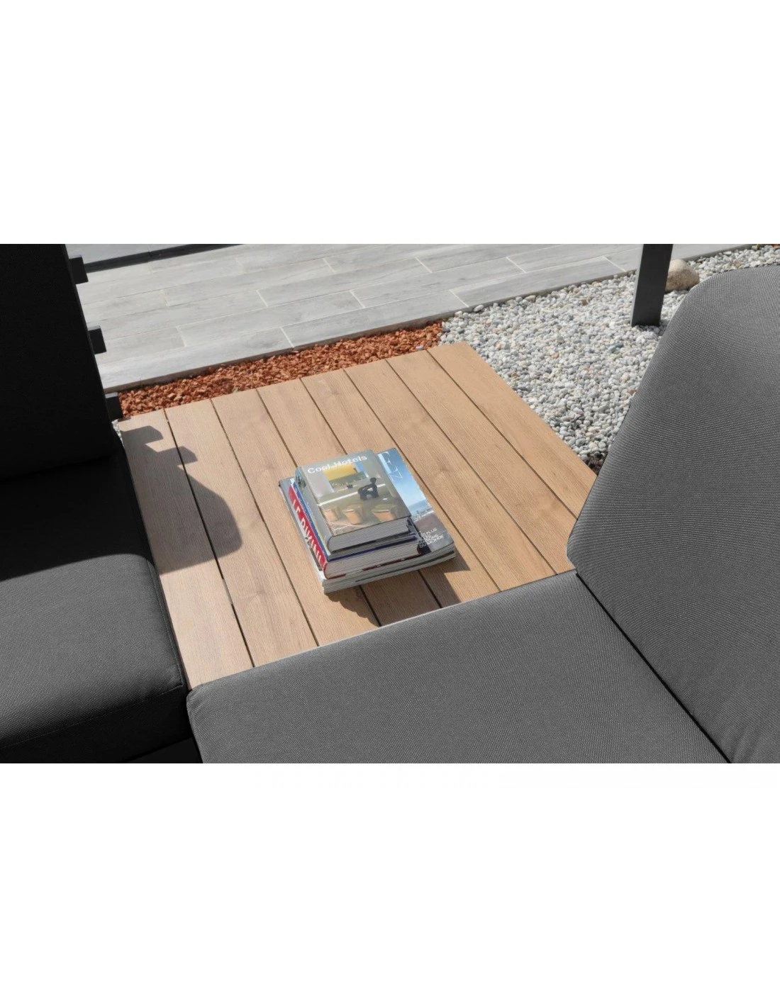 Salon D'angle Staten Avec Tablettes - Graphite / Oak 6 Salon D'angle Staten Avec Tablettes - Graphite / Oak – Image 4