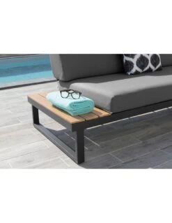 Salon D'angle Staten Avec Tablettes - Graphite / Oak 14 Salon D'angle Staten Avec Tablettes - Graphite / Oak -Petit Coin Vert Magasin salon d angle staten avec tablettes coloris au choix 7