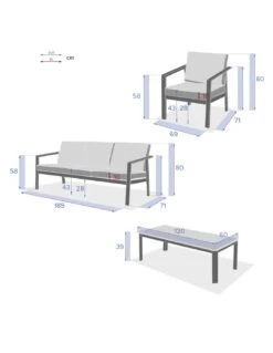 Salon De Jardin 5 Places Evasion - Aluminium Et Coussins Polyester - Graphite 21 Salon De Jardin 5 Places Evasion - Aluminium Et Coussins Polyester - Graphite -Petit Coin Vert Magasin salon de jardin 5 places evasion aluminium et coussins polyester 8