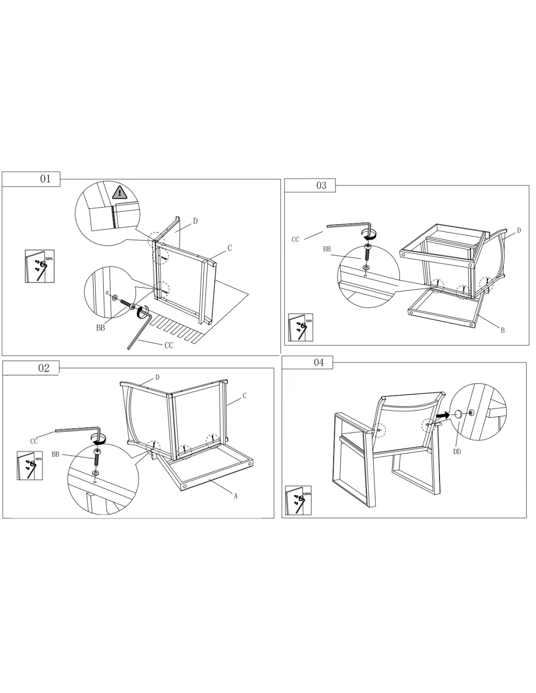 Salon De Jardin Alice - 4 Personnes Graphite Gris 9 Salon De Jardin Alice - 4 Personnes Graphite Gris – Image 7