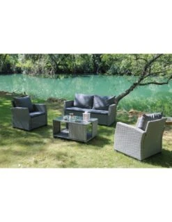 Salon De Jardin Anémone 4 Places - Acier époxy Et Résine Plate Grey 12 Salon De Jardin Anémone 4 Places - Acier époxy Et Résine Plate Grey -Petit Coin Vert Magasin salon de jardin anemone 4 places acier epoxy et resine plate grey 1