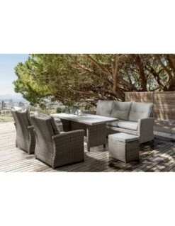 Salon De Jardin Ariel - 7 Places - Résine Synthétique Naturel 15 Salon De Jardin Ariel - 7 Places - Résine Synthétique Naturel -Petit Coin Vert Magasin salon de jardin ariel 7 places resine synthetique naturel 1