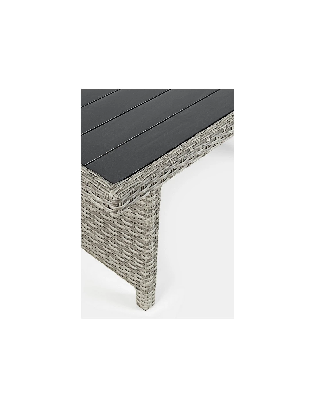 Salon De Jardin Ariel - Résine Tressée Grise - 7 Places 13 Salon De Jardin Ariel - Résine Tressée Grise - 7 Places – Image 11