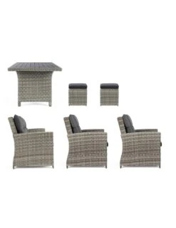 Salon De Jardin Ariel - Résine Tressée Grise - 7 Places 17 Salon De Jardin Ariel - Résine Tressée Grise - 7 Places -Petit Coin Vert Magasin salon de jardin ariel resine tressee grise 7 places 4
