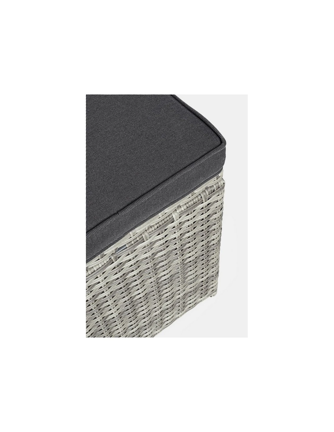 Salon De Jardin Ariel - Résine Tressée Grise - 7 Places 11 Salon De Jardin Ariel - Résine Tressée Grise - 7 Places – Image 9