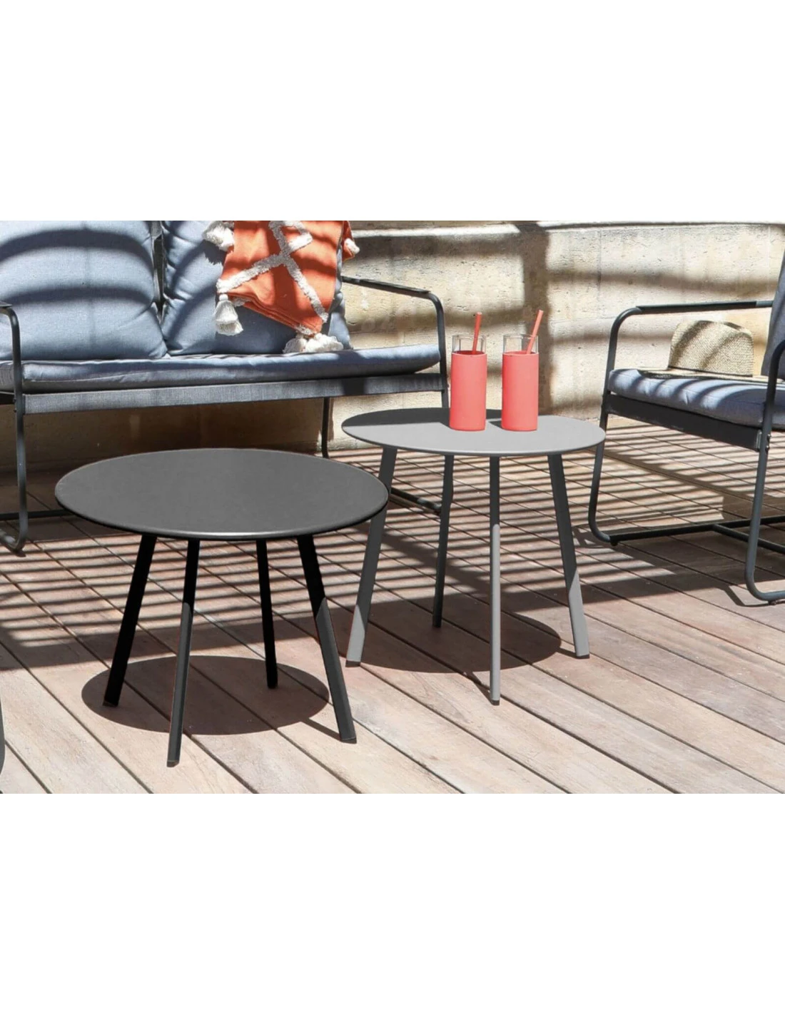 Salon De Jardin Bali - 5 Places - Grey/Gris 4 Salon De Jardin Bali - 5 Places - Grey/Gris – Image 2