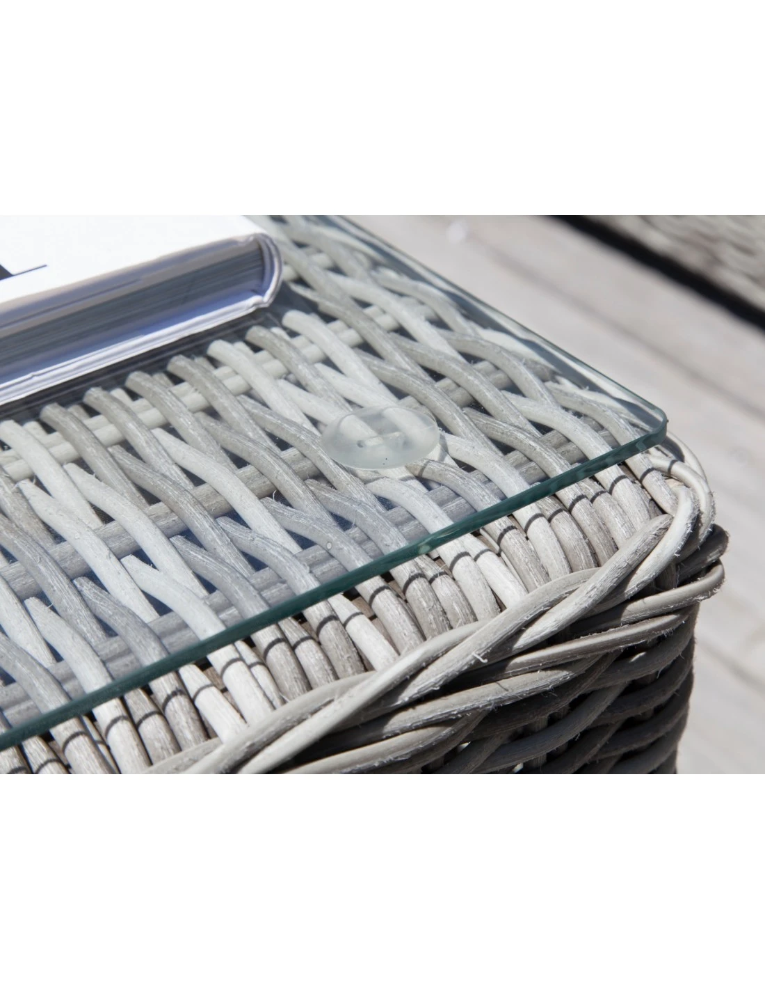 Salon De Jardin Denver - Aluminium Et Résine Tressée 6 Salon De Jardin Denver - Aluminium Et Résine Tressée – Image 4