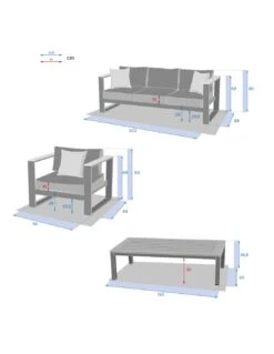 Salon De Jardin Emperia Graphite 5 Places - Aluminium Et Acacia -Petit Coin Vert Magasin salon de jardin emperia graphite 5 places aluminium et acacia 11
