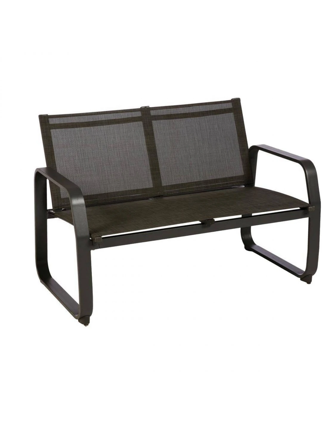 Salon De Jardin Gili 4 Places - Aluminium Et Texaline - Graphite / Anthracite Chiné 5 Salon De Jardin Gili 4 Places - Aluminium Et Texaline - Graphite / Anthracite Chiné – Image 3