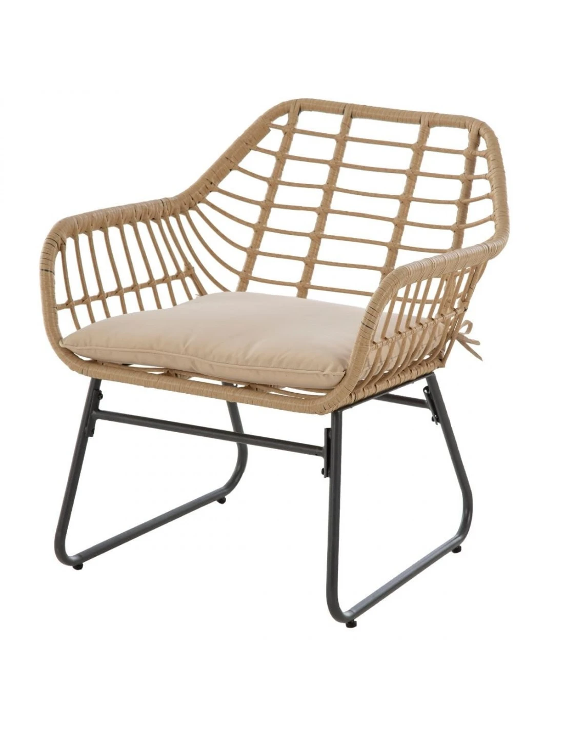 Salon De Jardin Lambada 4 Places - Résine Tressée Sésame 7 Salon De Jardin Lambada 4 Places - Résine Tressée Sésame – Image 5