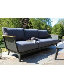 Salon De Jardin Lounge MAESTRO - Aluminium Et Teck 11 Salon De Jardin Lounge MAESTRO - Aluminium Et Teck -Petit Coin Vert Magasin salon de jardin lounge maestro aluminium et teck 2