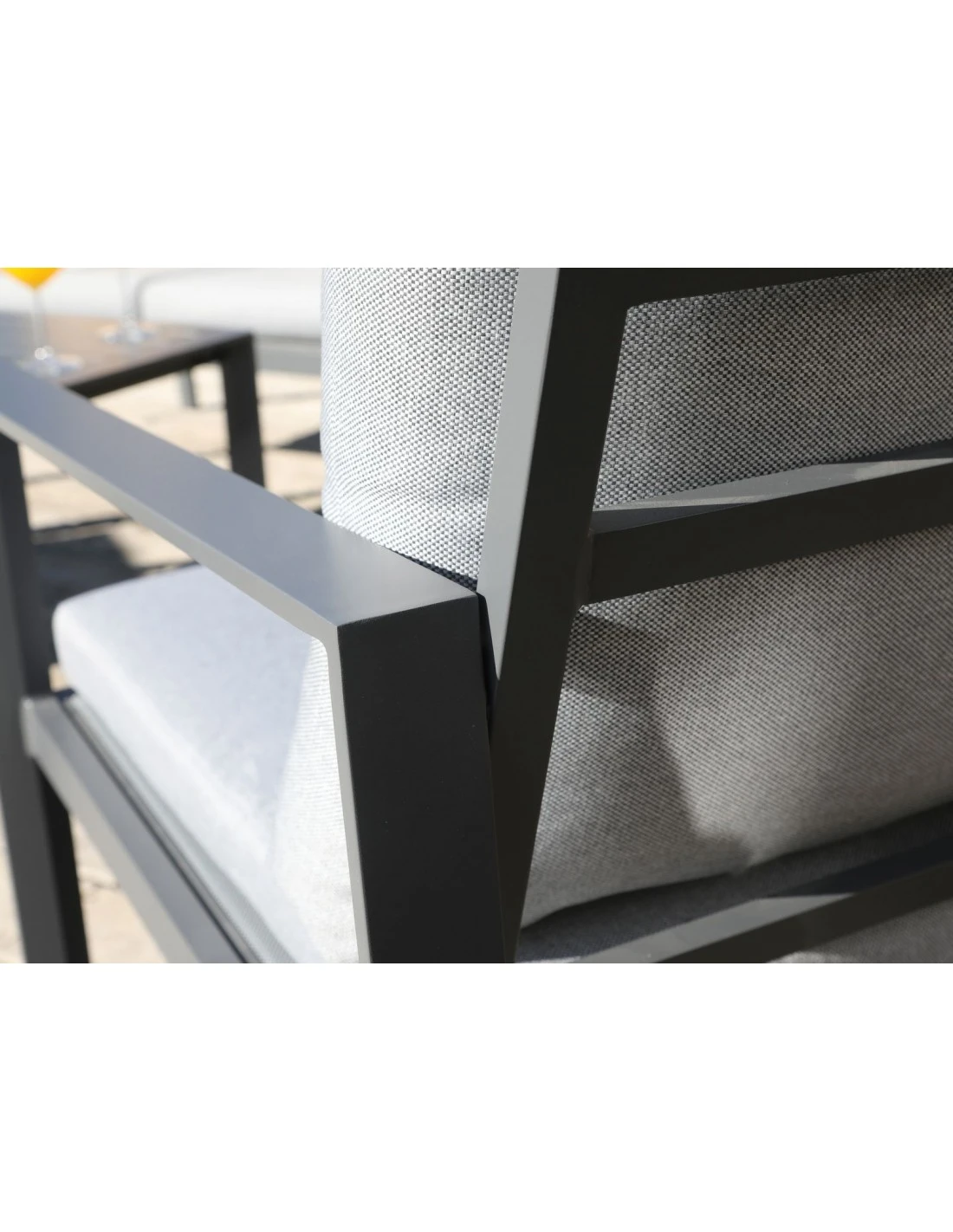 Salon De Jardin Marlo Graphite - 4 Places 4 Salon De Jardin Marlo Graphite - 4 Places – Image 3