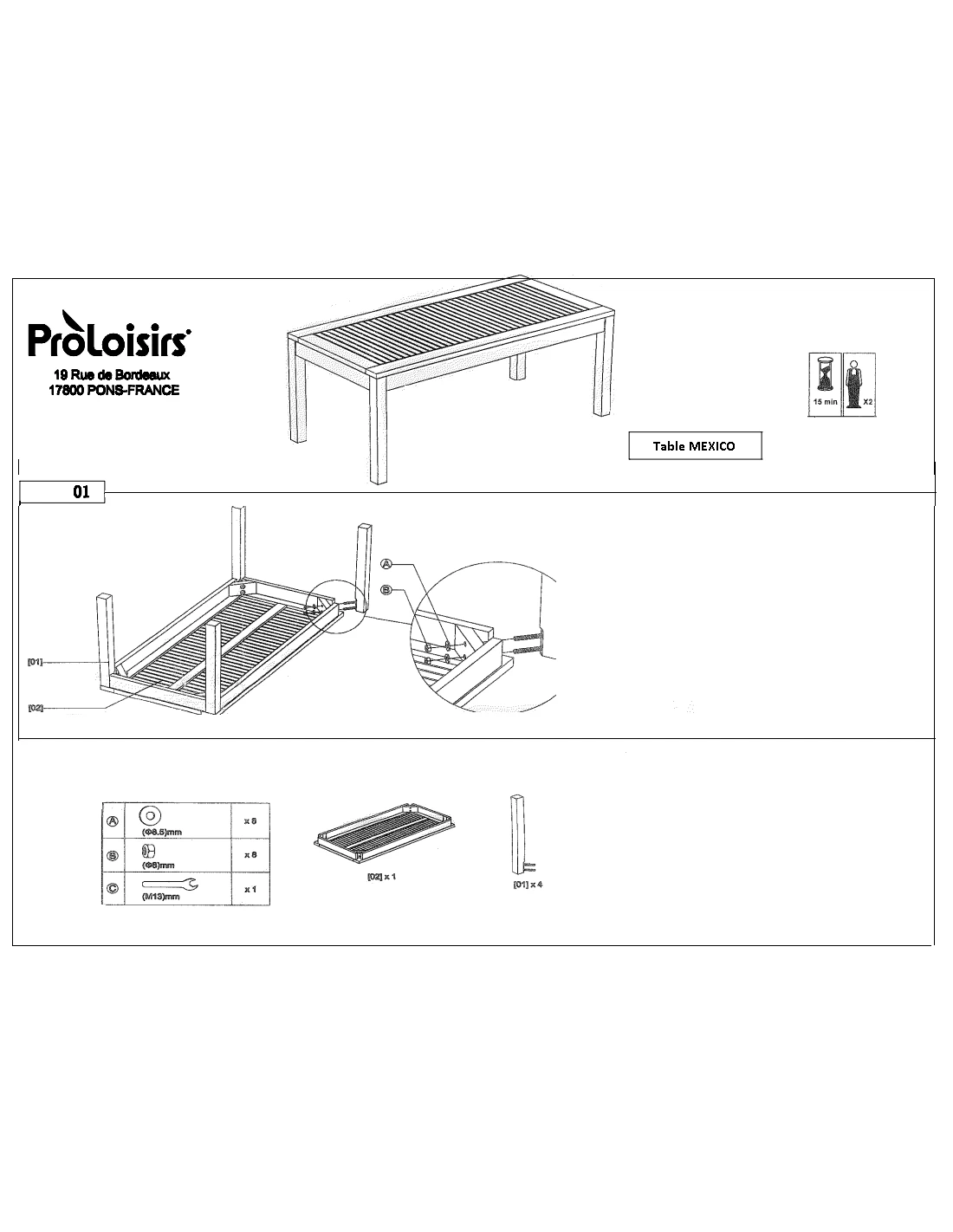 Salon De Jardin Mexico En Eucalyptus FSC 7 Salon De Jardin Mexico En Eucalyptus FSC – Image 5