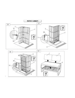 Salon De Jardin Mojito 4 Places - Aluminium Graphite - Graphite 11 Salon De Jardin Mojito 4 Places - Aluminium Graphite - Graphite -Petit Coin Vert Magasin salon de jardin mojito 4 places aluminium graphite 1 2