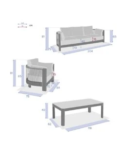 Salon De Jardin Paradize - 5 Places - Aluminium Graphite 24 Salon De Jardin Paradize - 5 Places - Aluminium Graphite -Petit Coin Vert Magasin salon de jardin paradize 5 places aluminium graphite 10