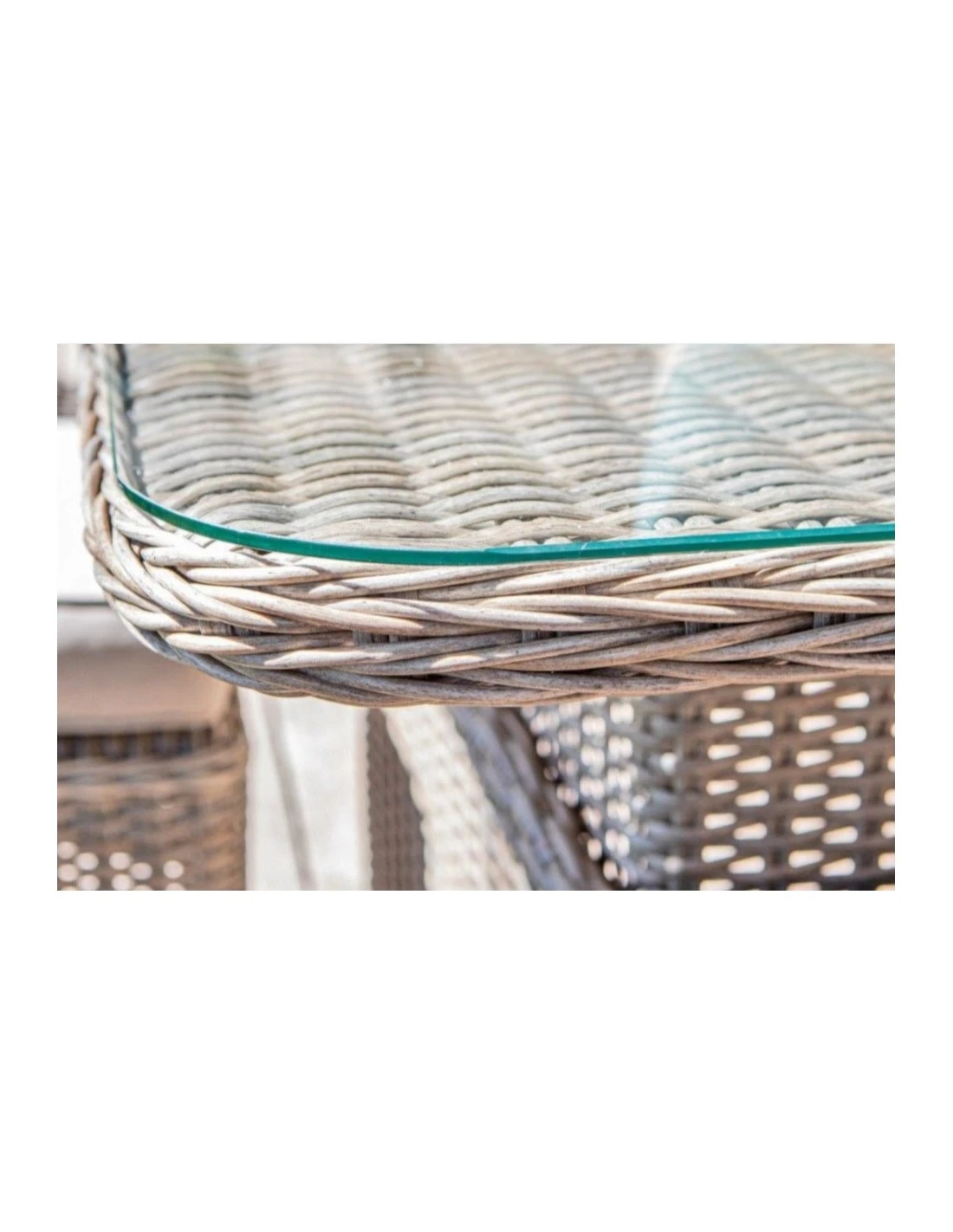 Salon De Jardin D'angle Toulon - Aluminium Et Résine Tressée - Gris 8 Salon De Jardin D'angle Toulon - Aluminium Et Résine Tressée - Gris – Image 6