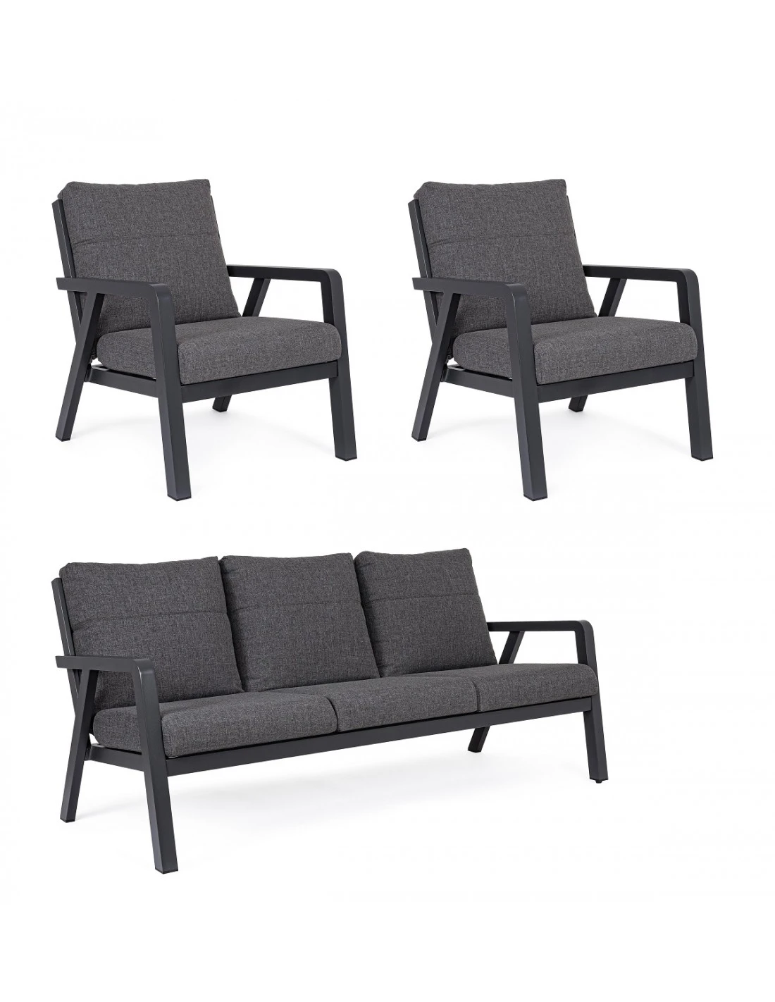 Salon De Jardin Truman - Aluminium Anthracite 13 Salon De Jardin Truman - Aluminium Anthracite – Image 11