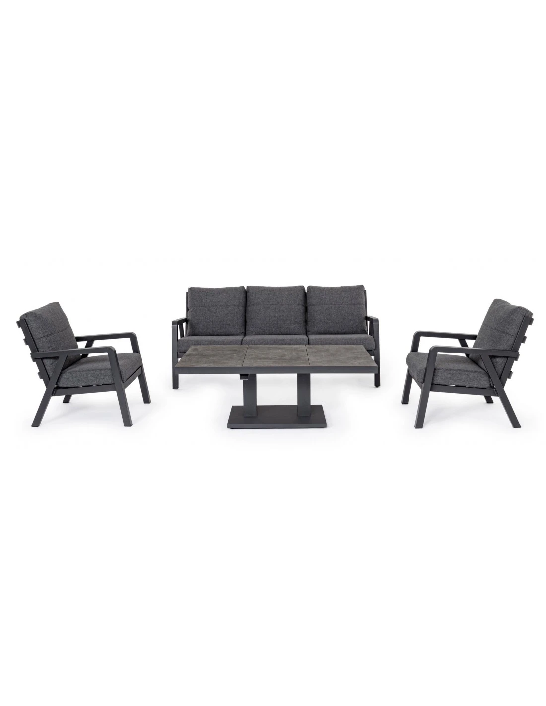 Salon De Jardin Truman - Aluminium Anthracite 6 Salon De Jardin Truman - Aluminium Anthracite – Image 4