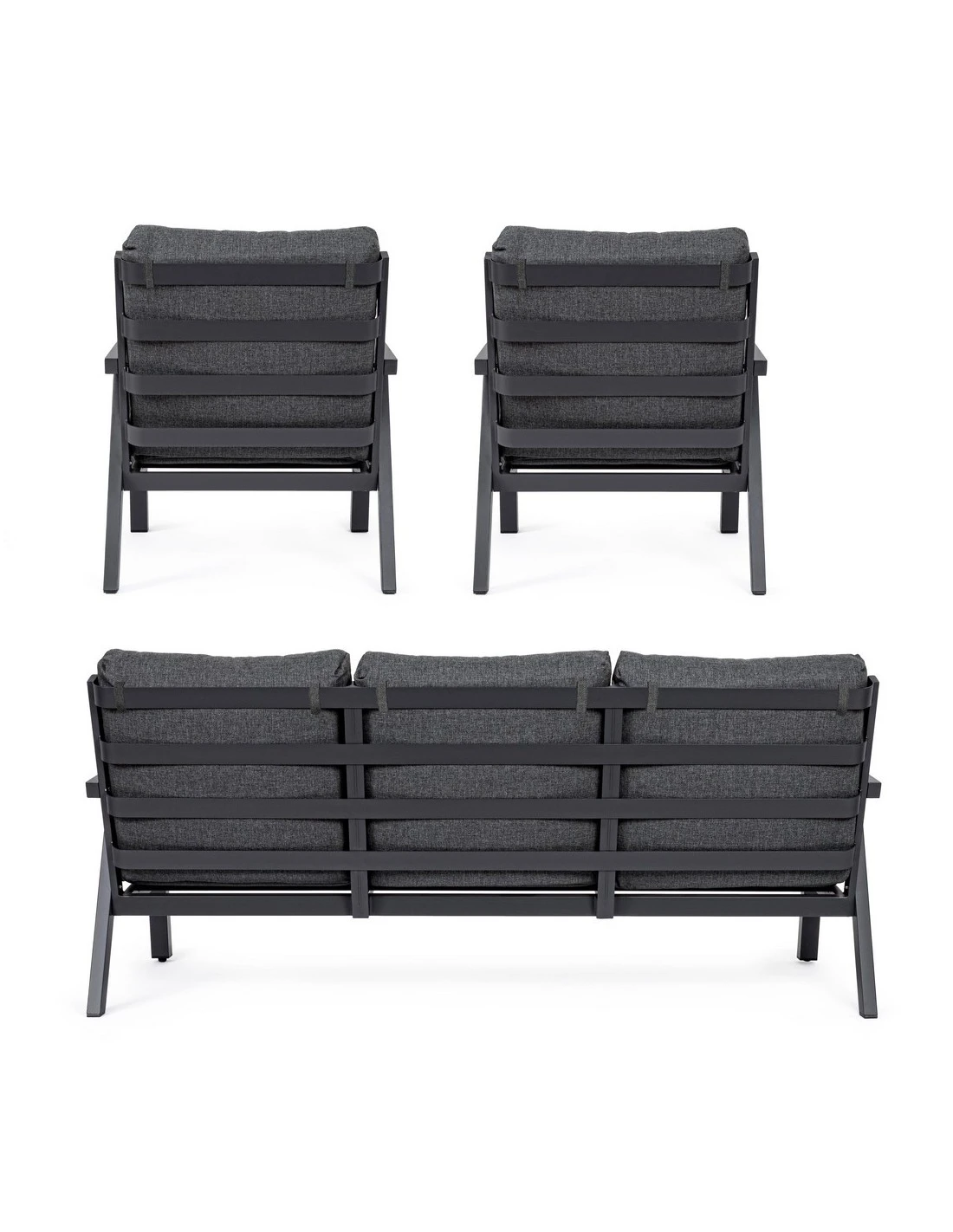 Salon De Jardin Truman - Aluminium Anthracite 8 Salon De Jardin Truman - Aluminium Anthracite – Image 6