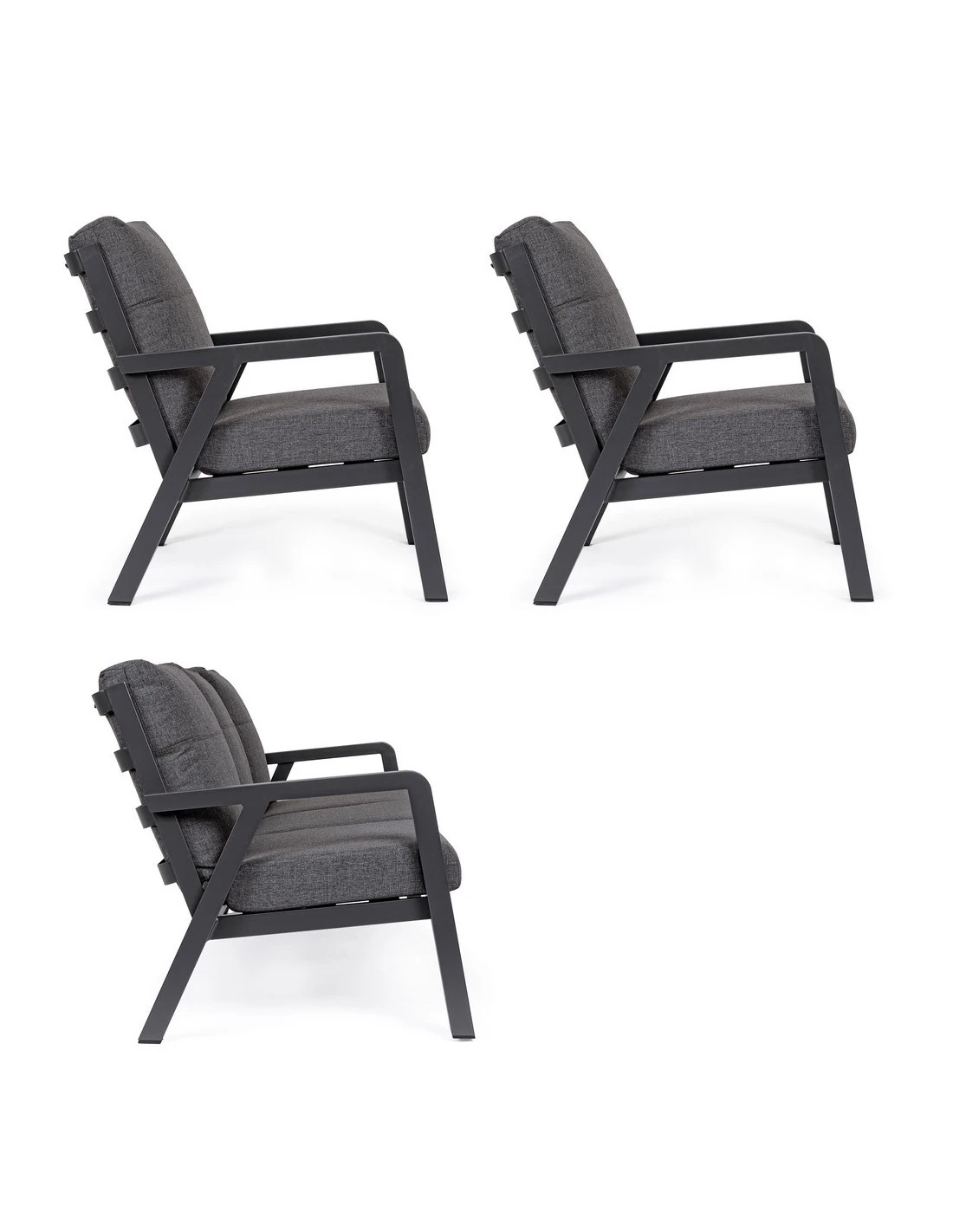 Salon De Jardin Truman - Aluminium Anthracite 9 Salon De Jardin Truman - Aluminium Anthracite – Image 7