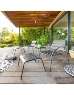 Salon Duo Relax Phuket 2 Places - Acier époxy - Graphite 10 Salon Duo Relax Phuket 2 Places - Acier époxy - Graphite -Petit Coin Vert Magasin salon duo relax phuket 2 places acier epoxy graphite 1