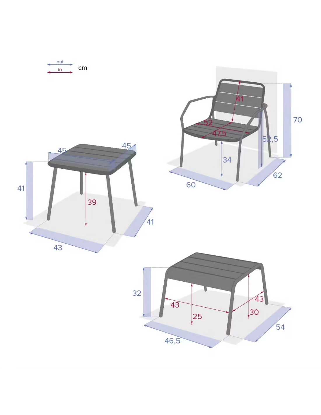 Salon Duo Relax Phuket 2 Places - Acier époxy - Olive 9 Salon Duo Relax Phuket 2 Places - Acier époxy - Olive – Image 7