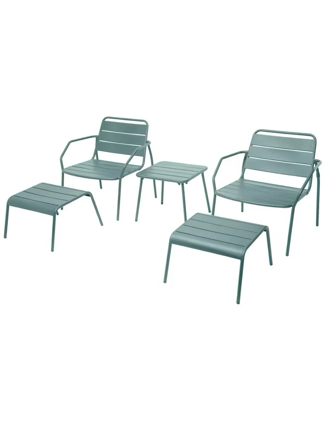 Salon Duo Relax Phuket 2 Places - Acier époxy - Olive 3 Salon Duo Relax Phuket 2 Places - Acier époxy - Olive