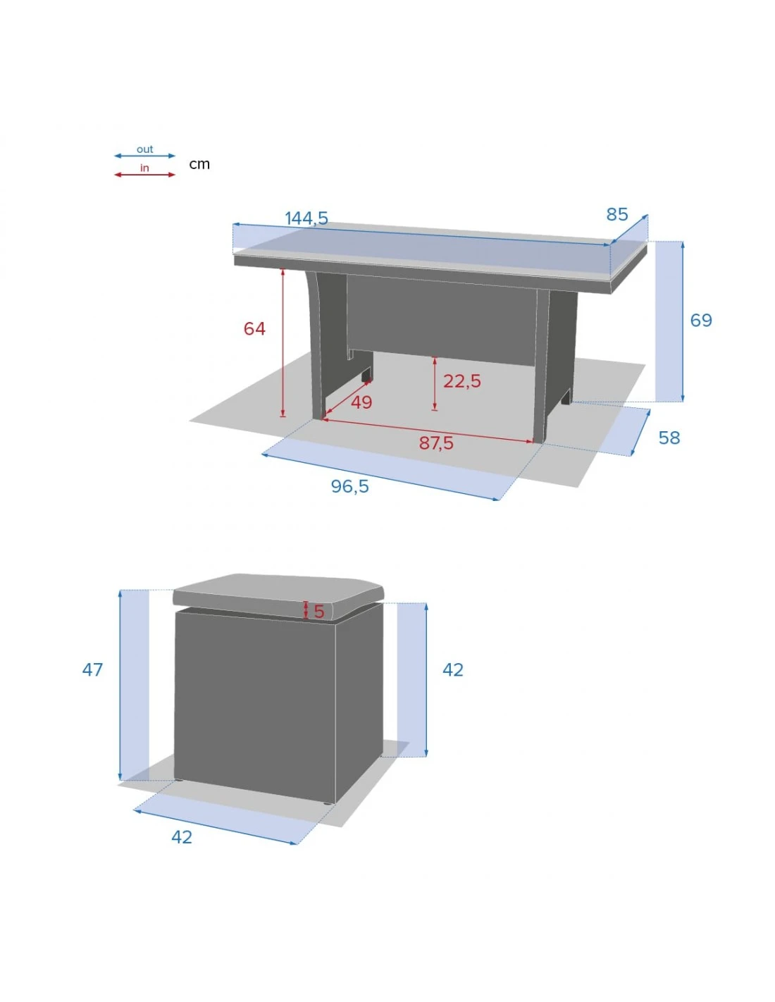 Salon Repas Mayari 7 Places - Résine Tressée Terre D'ombre 13 Salon Repas Mayari 7 Places - Résine Tressée Terre D'ombre – Image 11
