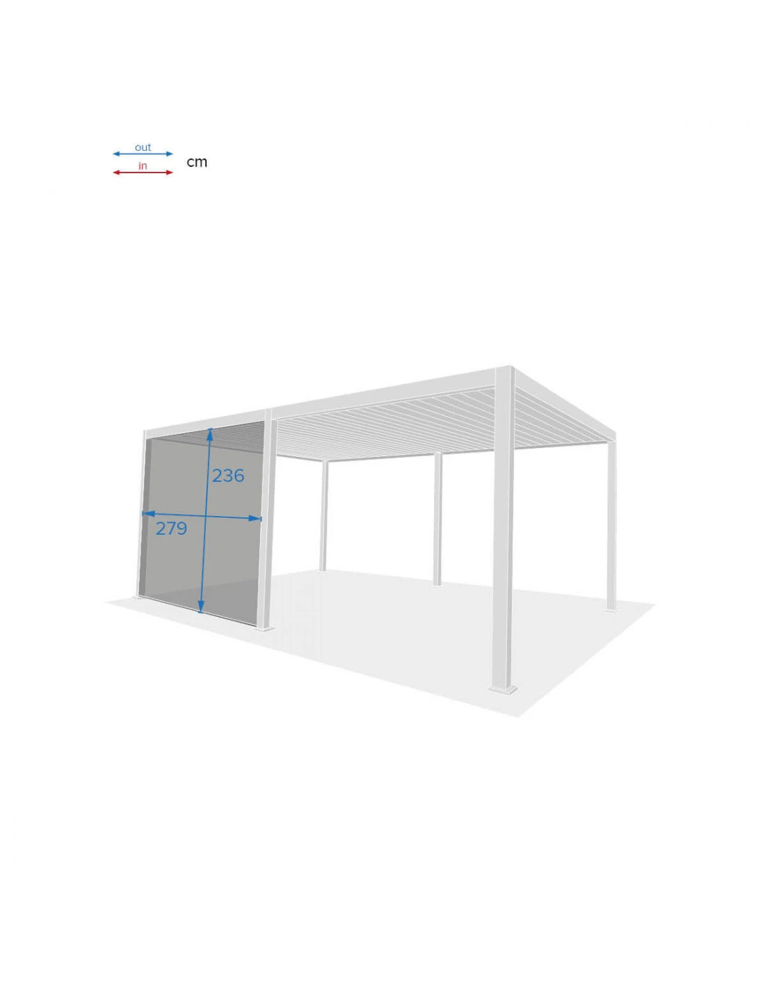 Store Blanc Pour Côté 6 Mètres Pour Pergola Evora 3.60 X 6 Mètres 5 Store Blanc Pour Côté 6 Mètres Pour Pergola Evora 3.60 X 6 Mètres – Image 3