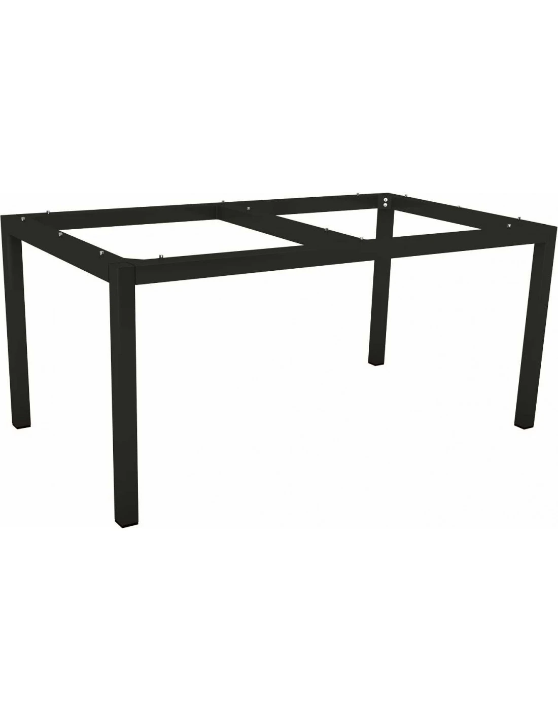 Structure De Table Aluminium Noir Mât - Stern - 160 X 90 X 73 Cm 3 Structure De Table Aluminium Noir Mât - Stern - 160 X 90 X 73 Cm