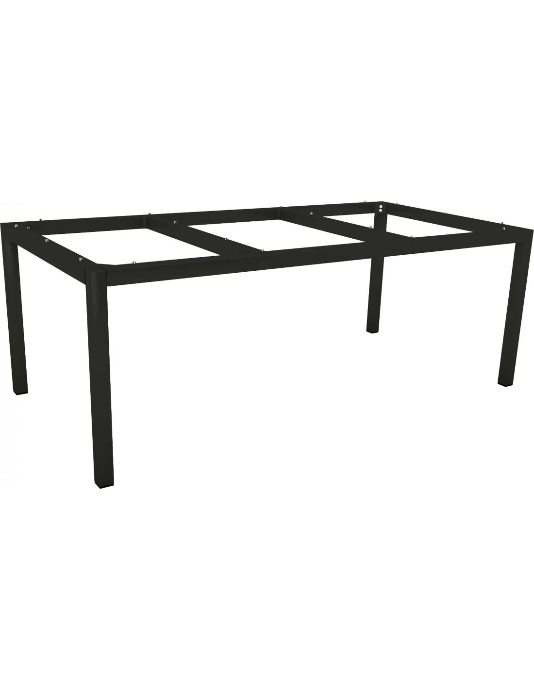 Structure De Table Aluminium Noir Mât - Stern - 200 X 100 X 73 Cm 3 Structure De Table Aluminium Noir Mât - Stern - 200 X 100 X 73 Cm