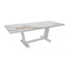 Table Amber Extensible 180/240x100 - Alu/Kedra - Blanc/Praline 2 Table Amber Extensible 180/240x100 - Alu/Kedra - Blanc/Praline -Petit Coin Vert Magasin table amber extensible 180240x100 alukedra blancpraline