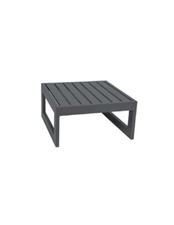 Table Basse Anthracite Avec Latte En Aluminium