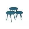 Table Basse D'appoint Massaï Ø40 Cm En Acier époxy - Bleu 2 Table Basse D'appoint Massaï Ø40 Cm En Acier époxy - Bleu -Petit Coin Vert Magasin table basse d appoint massai o40 cm en acier epoxy 27