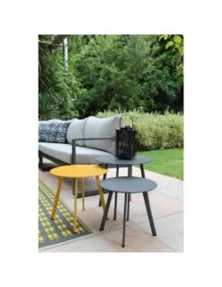 Table Basse D'appoint MASSAI Ø45cm - Acier époxy - Hermès 12 Table Basse D'appoint MASSAI Ø45cm - Acier époxy - Hermès -Petit Coin Vert Magasin table basse d appoint massai o45cm acier epoxy 29