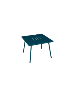Table Basse De Jardin Monceau Métal Carrée 57 X 57 Cm - Bleu Acapulco